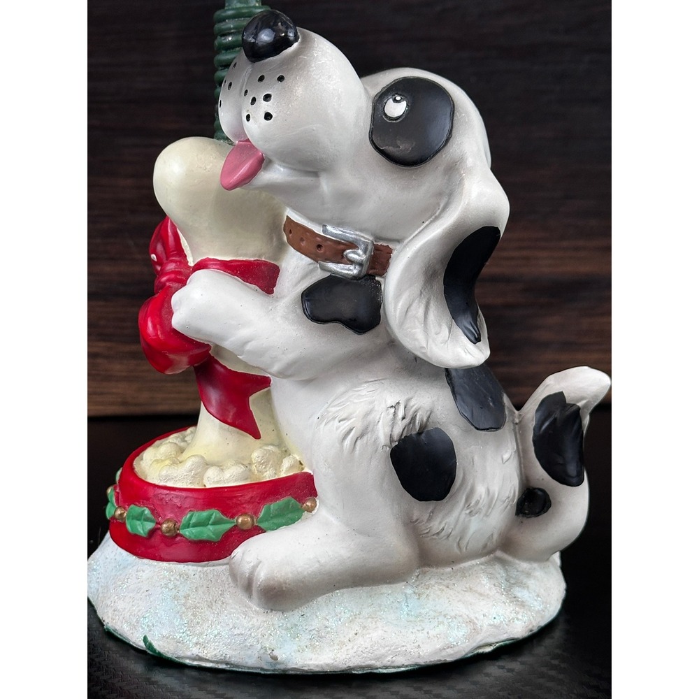 Vintage Christmas Dog‎ Puppy Bones Chime Tree Madison and Max at home porcelain